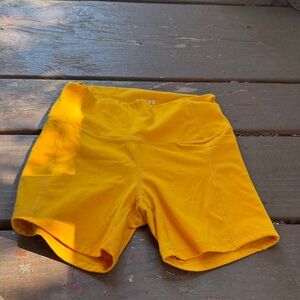 Vibrant Yellow Women's Bike Shorts